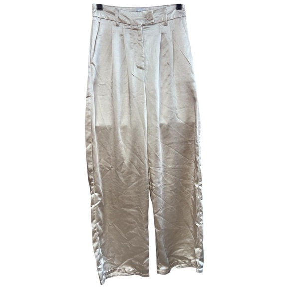 Princess Polly Cream Wide Leg Jumpsuit - Picture 2 of 4